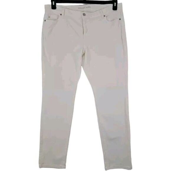 Michael Kors ~Woman Size 16~ Off-White Skinny Jeans Stretch. - Picture 1 of 10